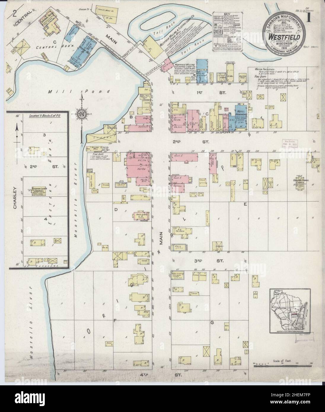 Westfield wisconsin map hires stock photography and images Alamy