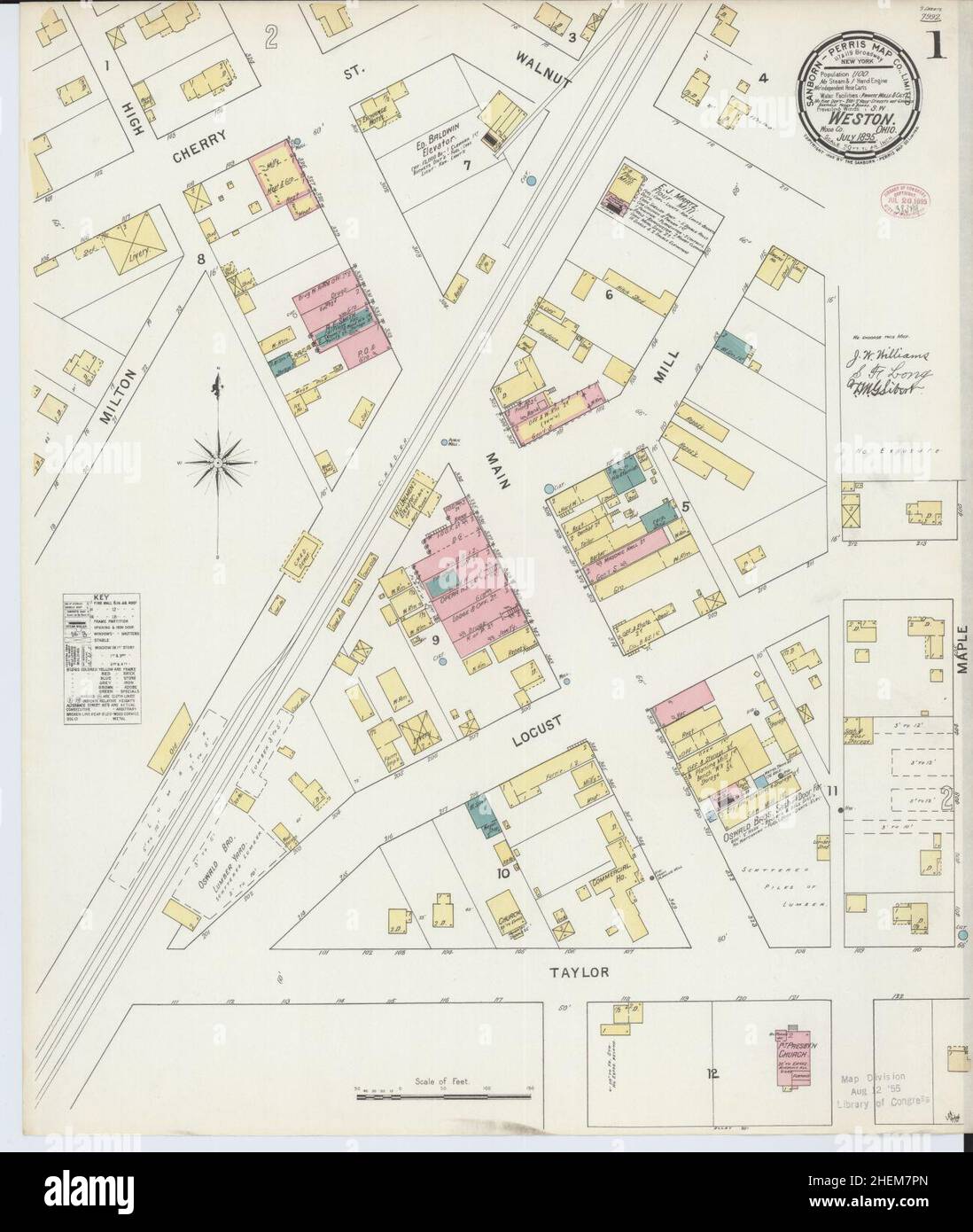 Weston ohio map hires stock photography and images Alamy