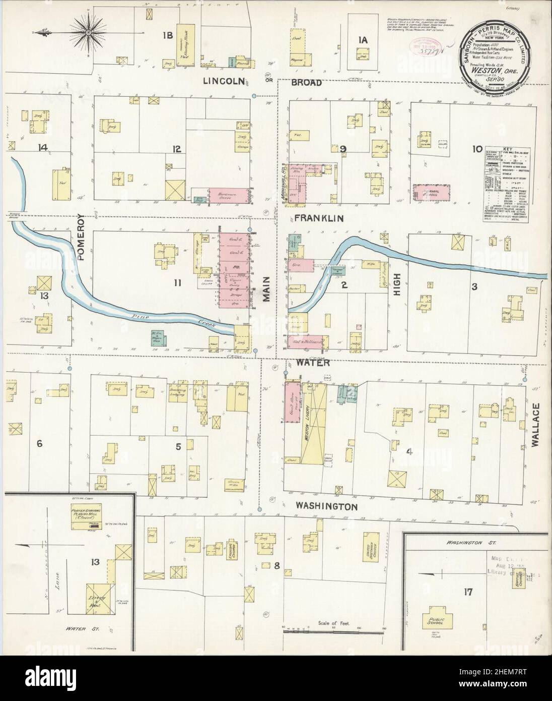 Map of weston oregon hires stock photography and images Alamy