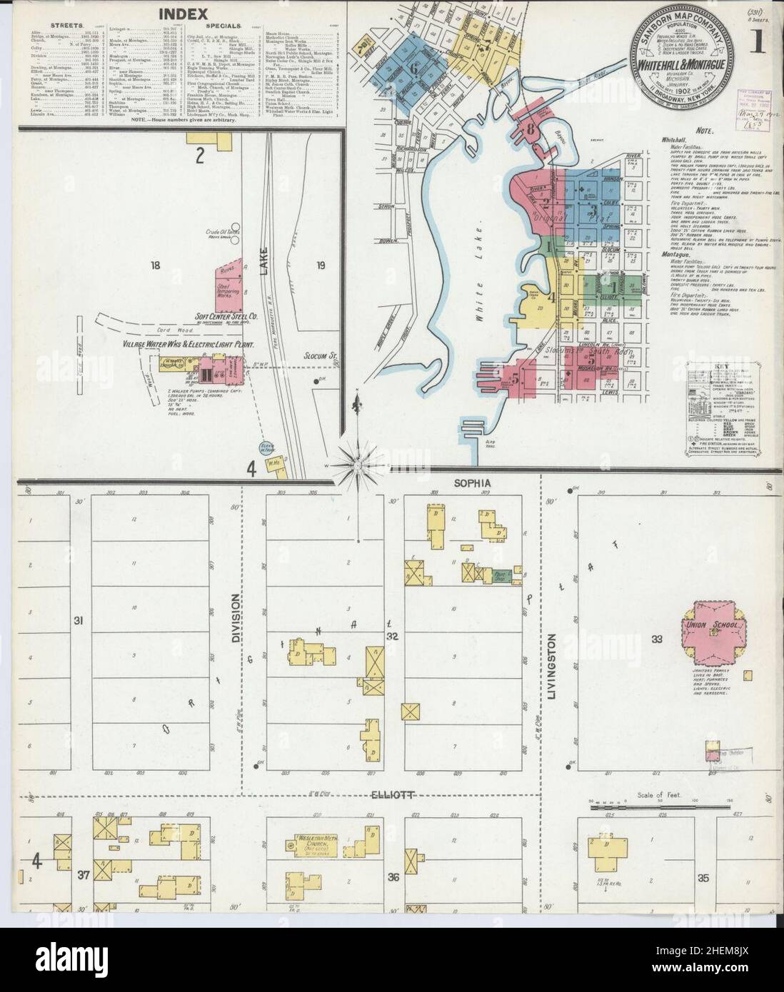 Whitehall michigan map hires stock photography and images Alamy