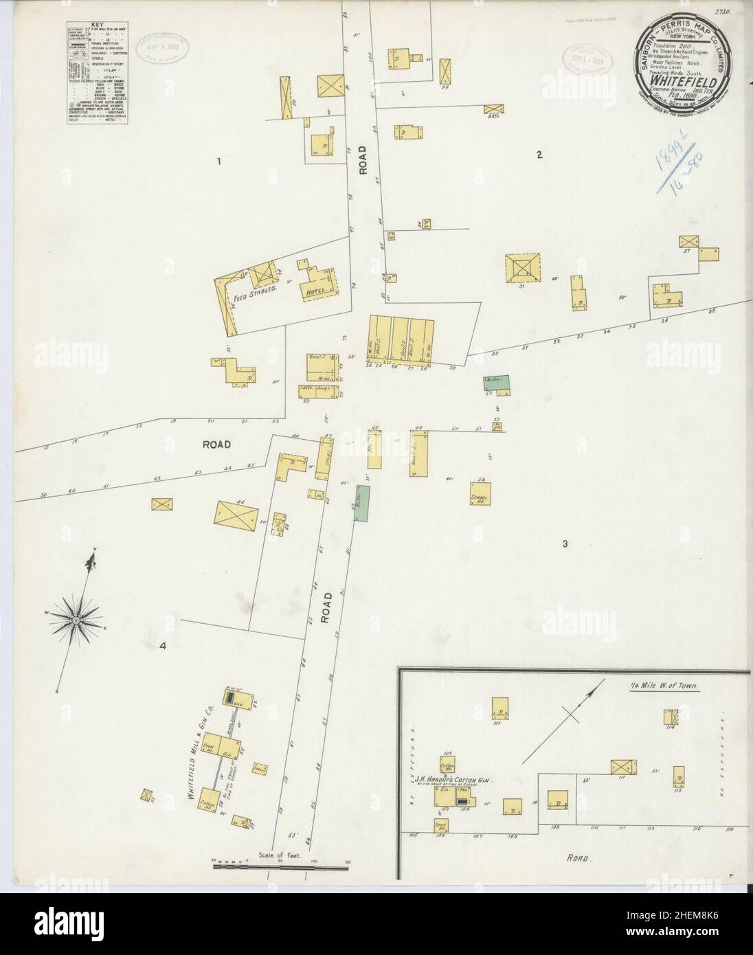 Sanborn Fire Insurance Map from Whitefield, Haskell County, Oklahoma