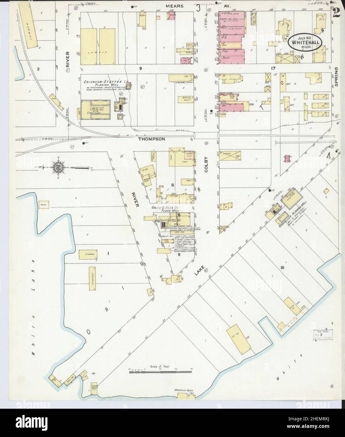 Whitehall michigan map hires stock photography and images Alamy