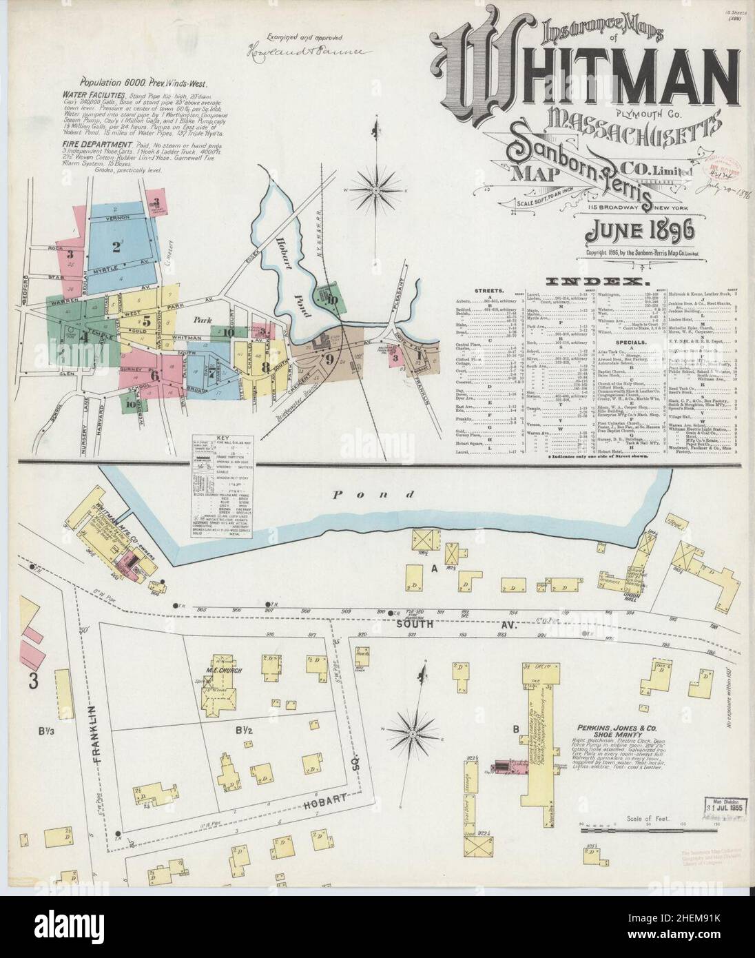 Map of whitman hires stock photography and images Alamy