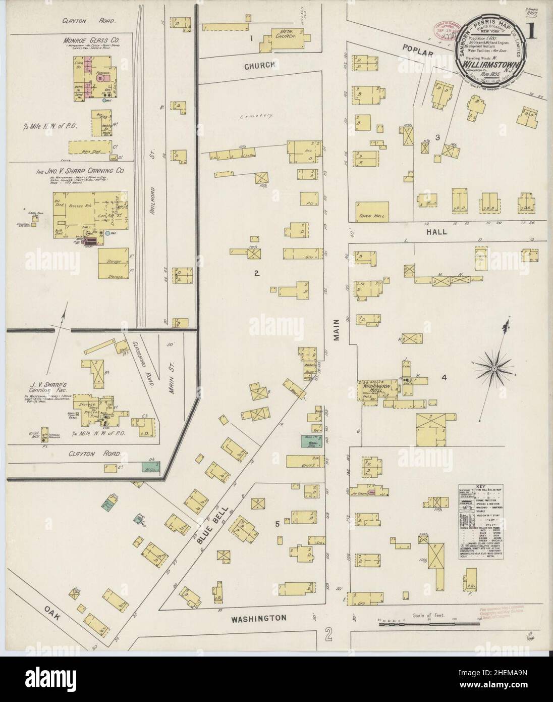 Williamstown new jersey map hires stock photography and images Alamy