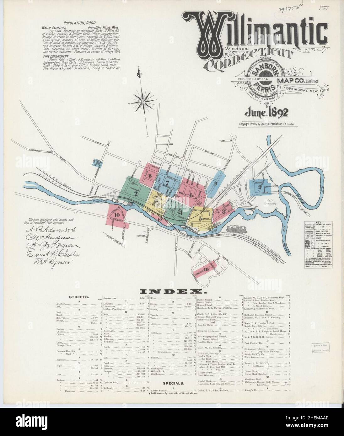 Willimantic Map Map of willimantic hi-res stock photography and images - Alamy