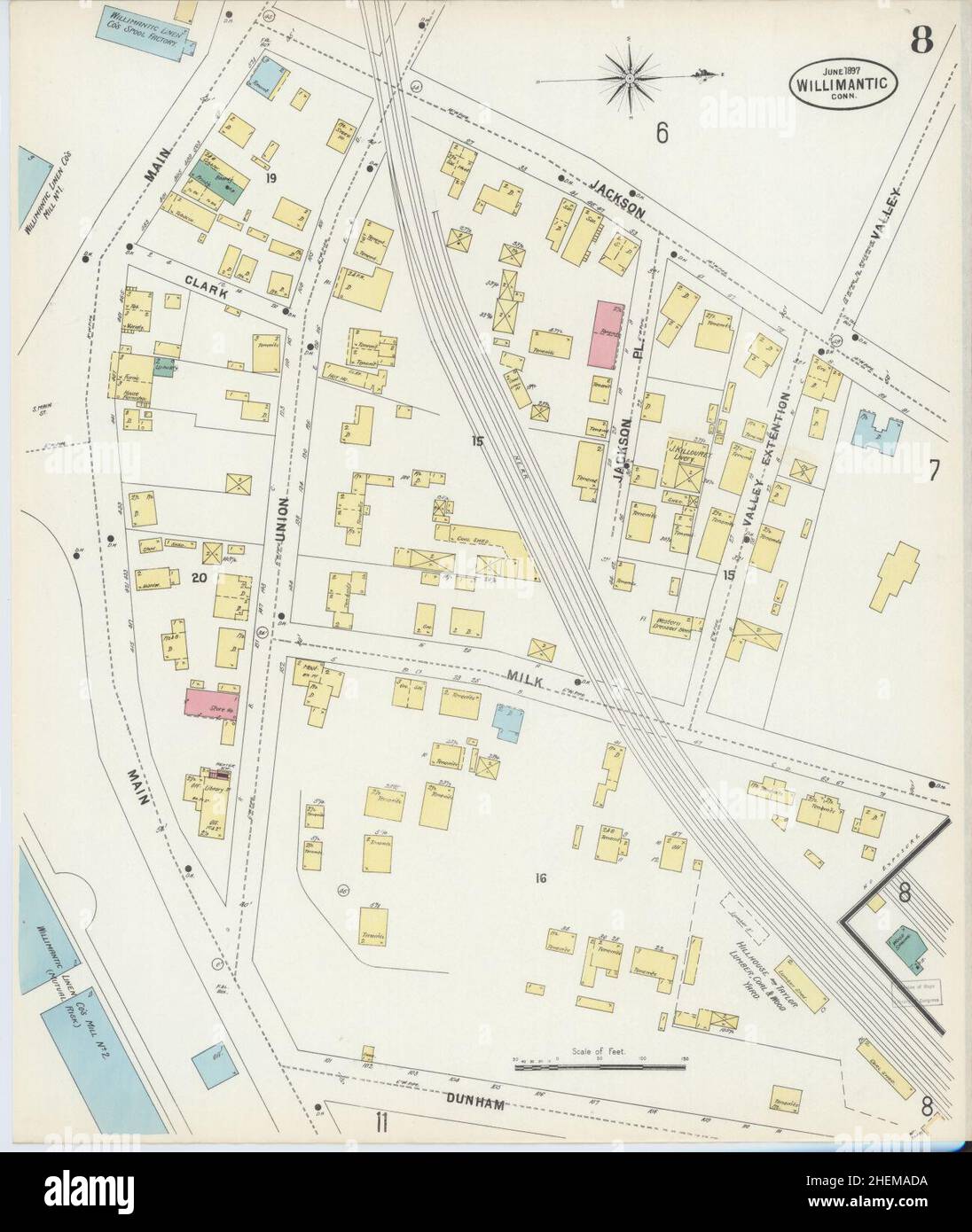 Willimantic Map Map of willimantic hi-res stock photography and images - Alamy