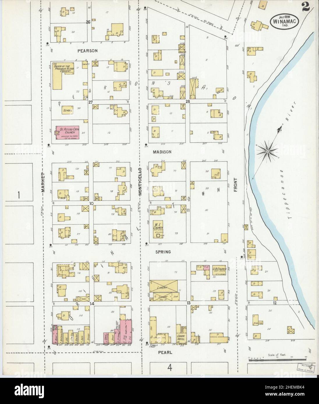 Map of winamac hires stock photography and images Alamy