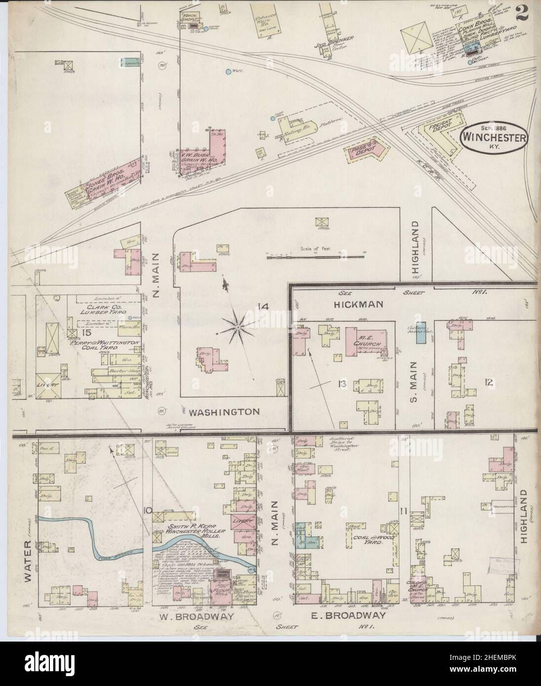 Winchester kentucky map hires stock photography and images Alamy