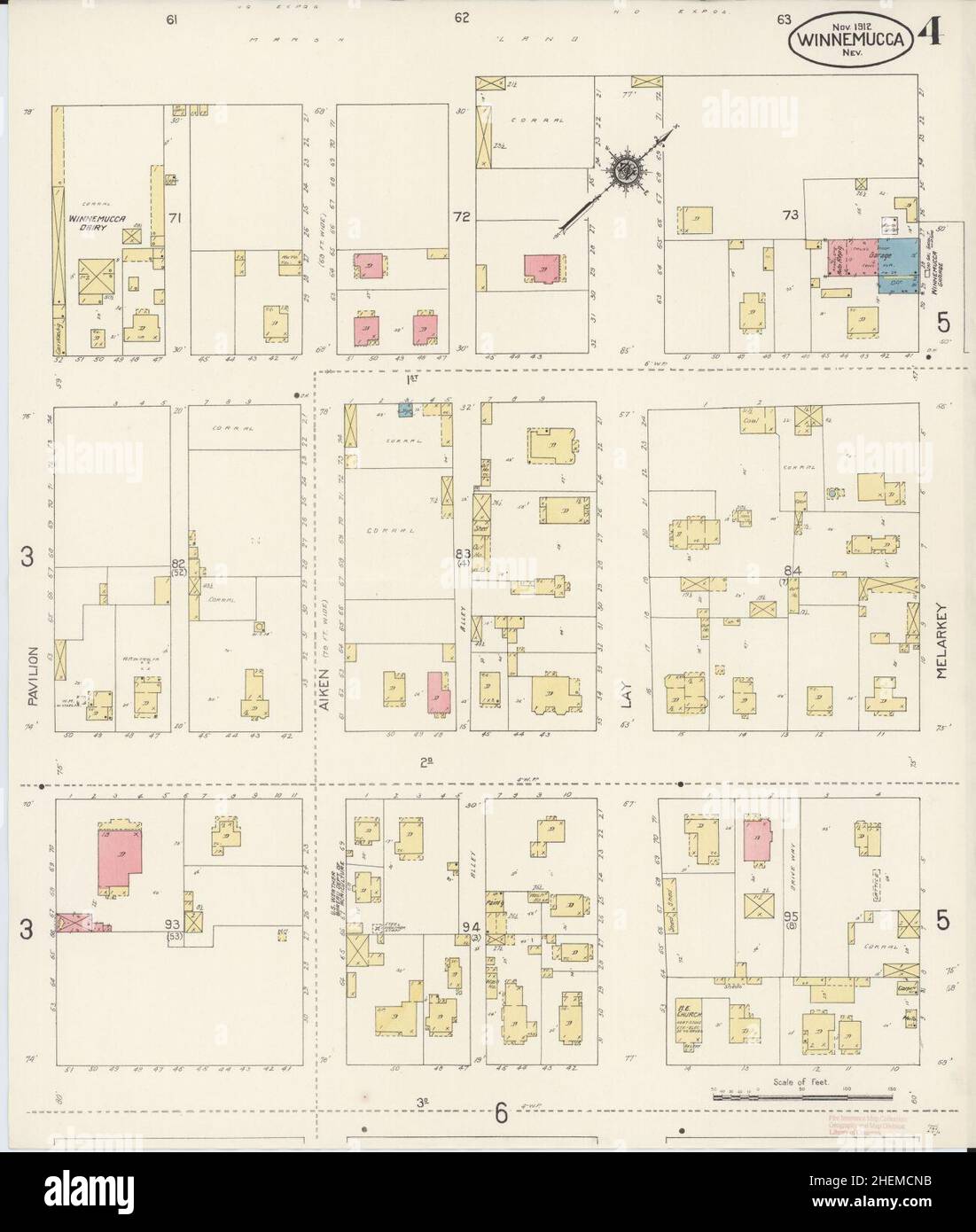 Sanborn Fire Insurance Map from Winnemucca, Humboldt County, Nevada