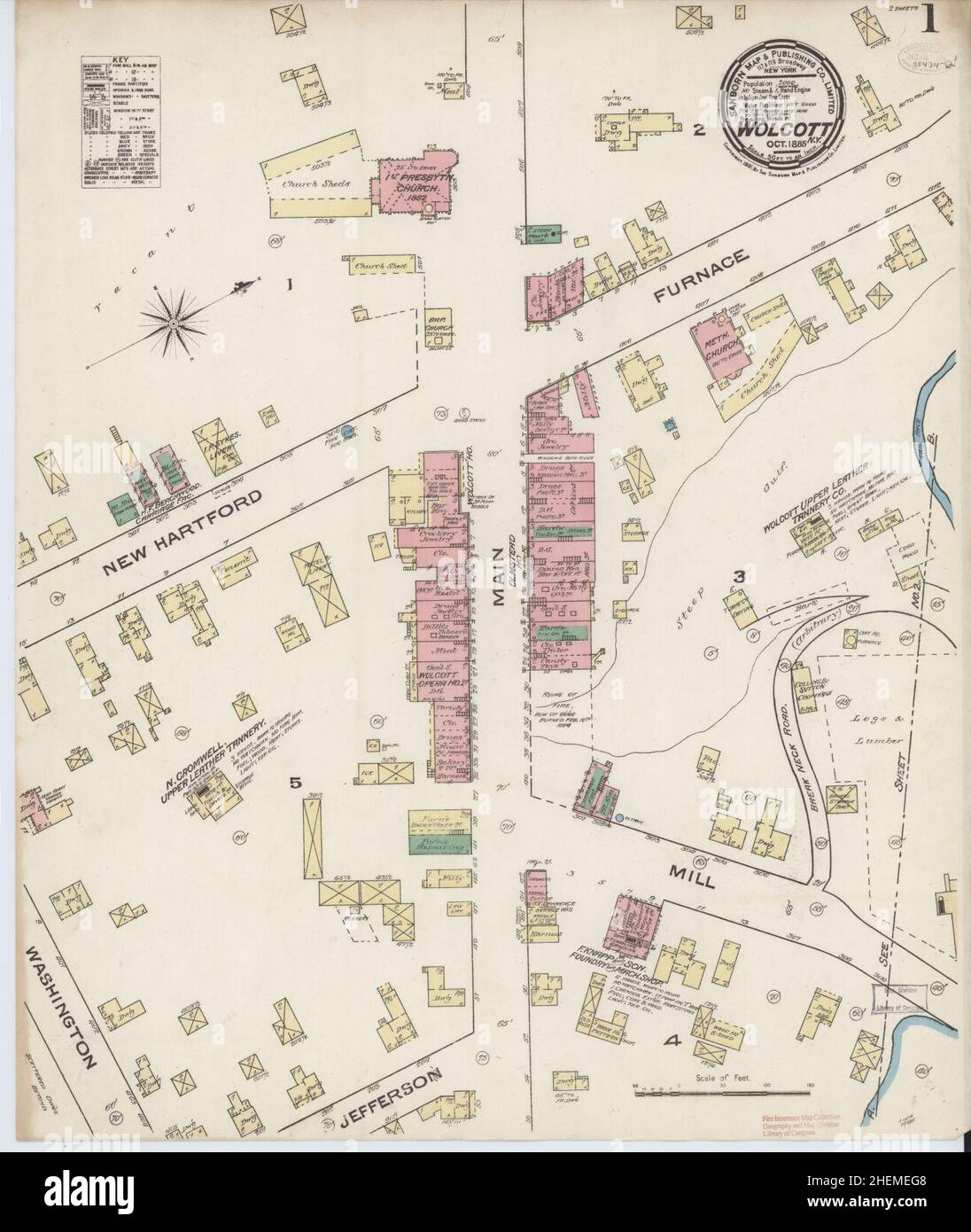 Map Of Wolcott High Resolution Stock Photography and Images Alamy