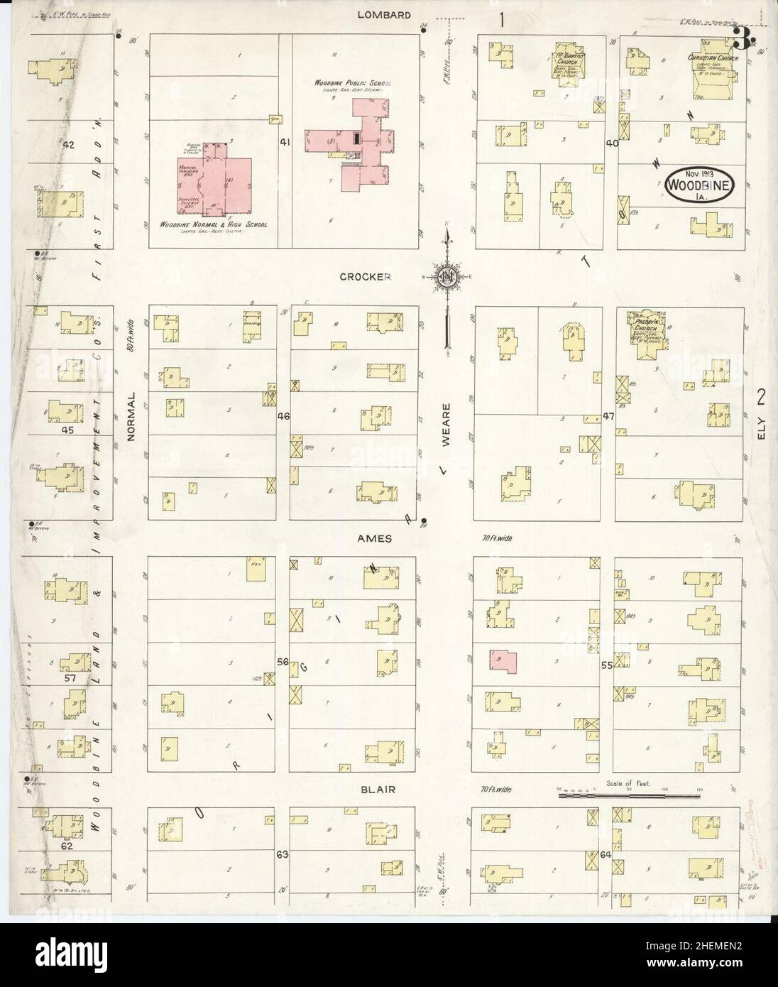 Woodbine iowa map hires stock photography and images Alamy