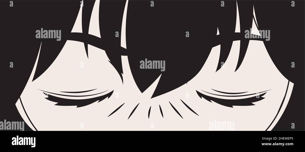 close up eyes manga style design Stock Vector Image & Art - Alamy