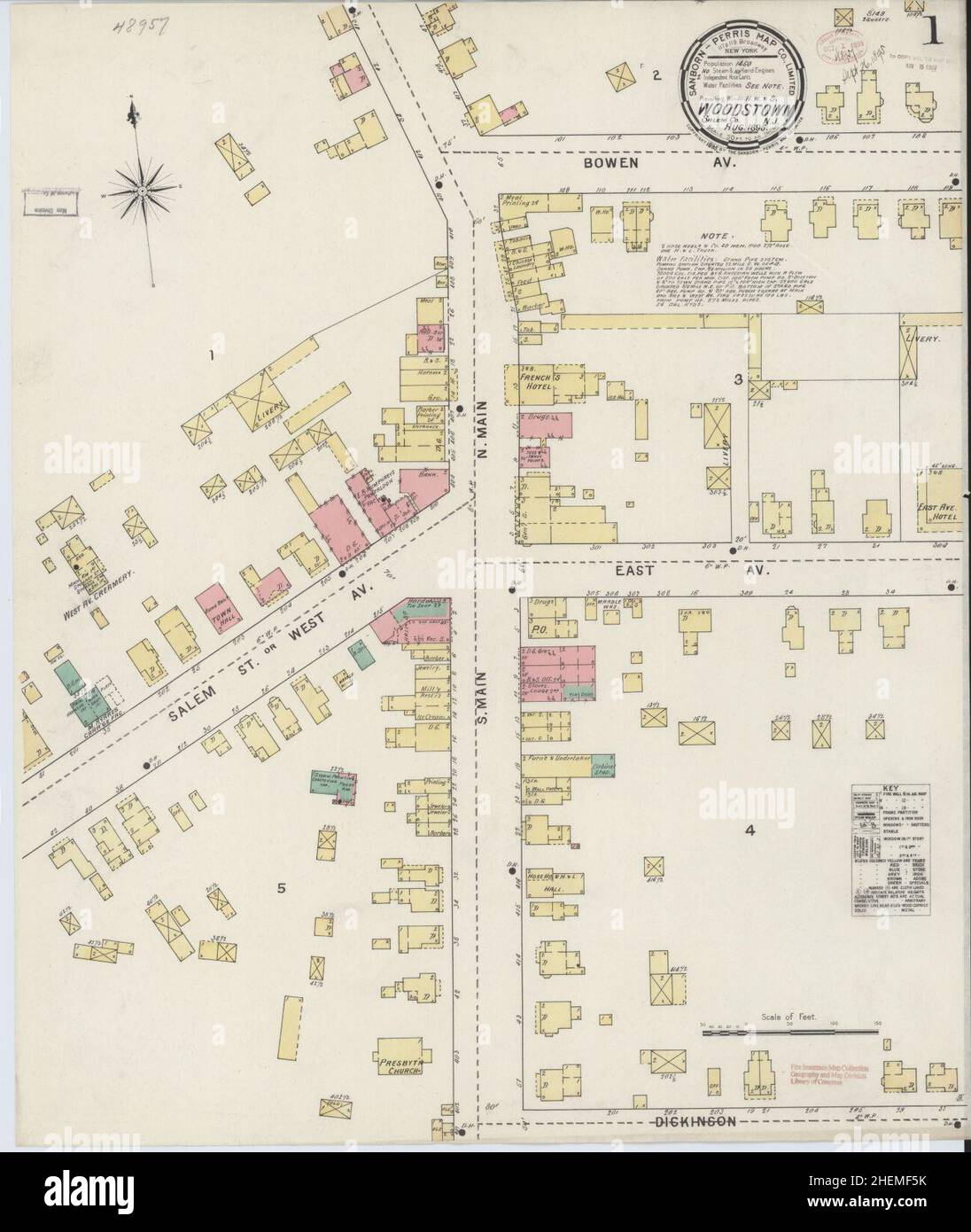 Map of woodstown hires stock photography and images Alamy