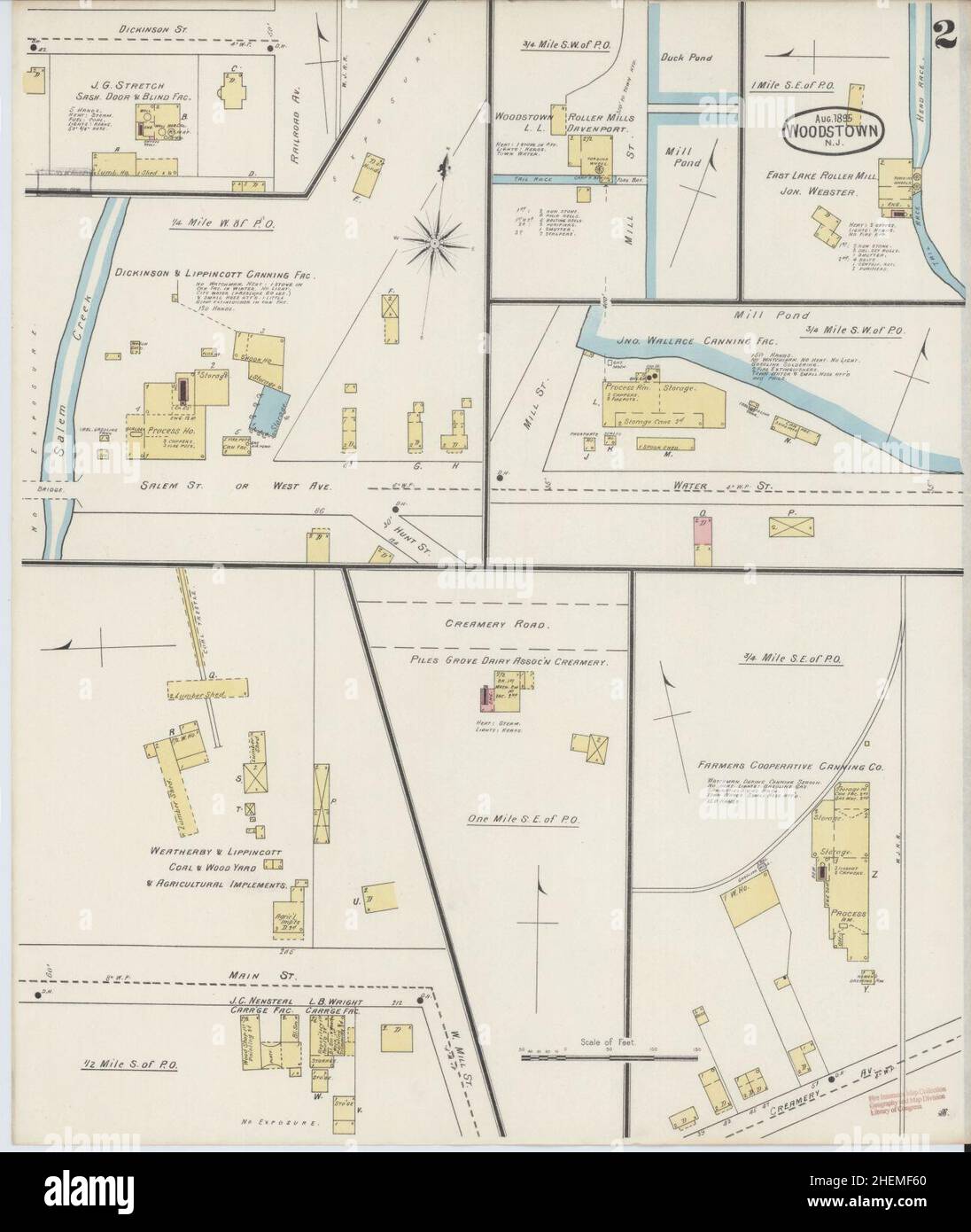 Woodstown map hires stock photography and images Alamy