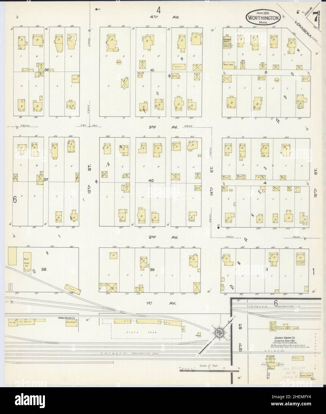 Worthington minnesota map hires stock photography and images Alamy