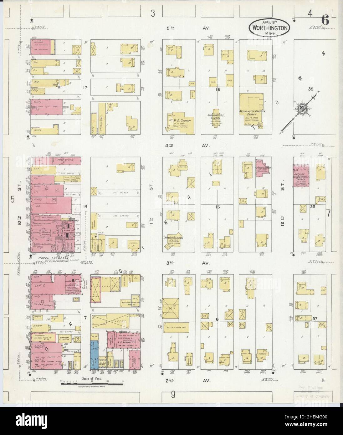 Worthington minnesota map hires stock photography and images Alamy