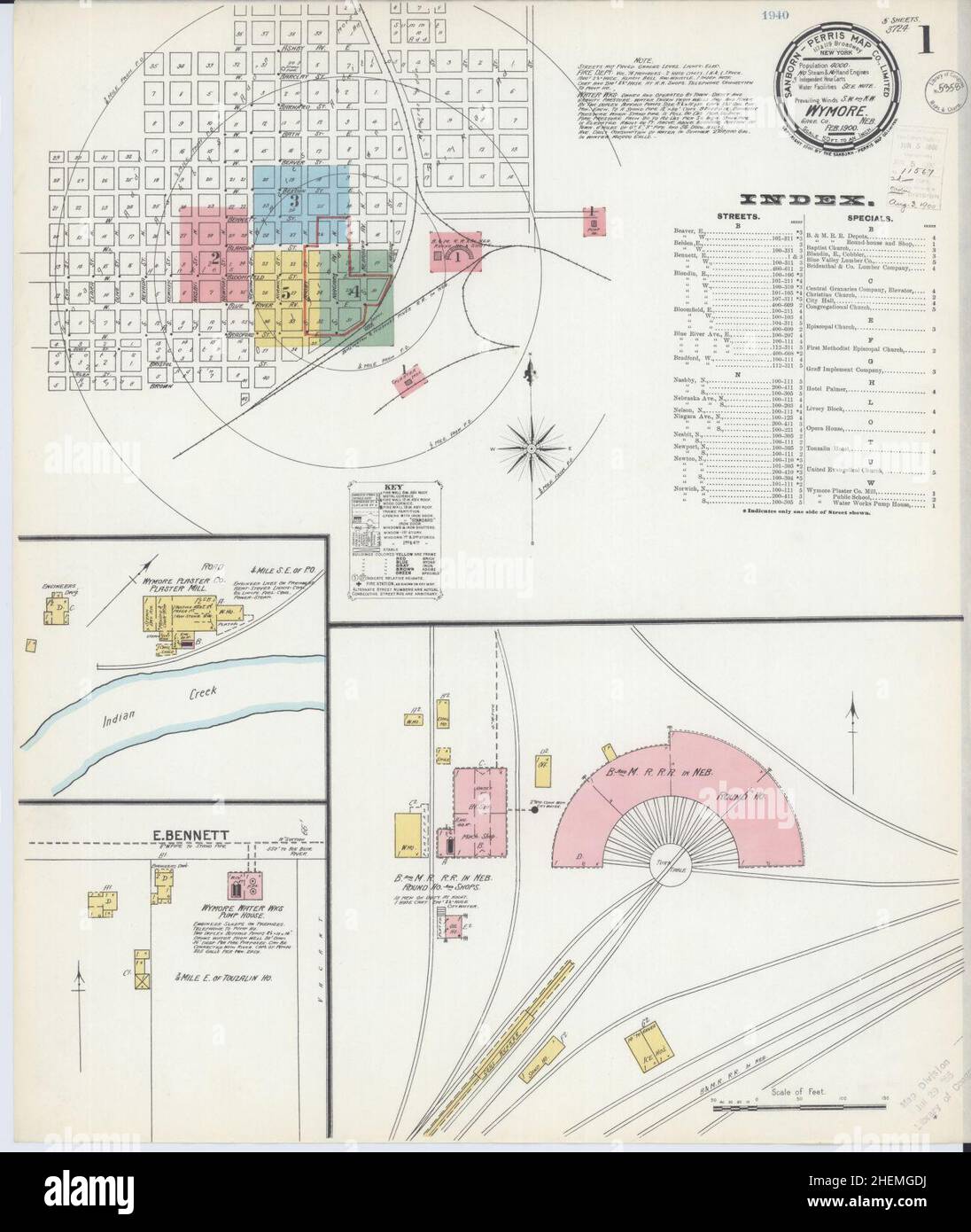 Wymore nebraska map hires stock photography and images Alamy