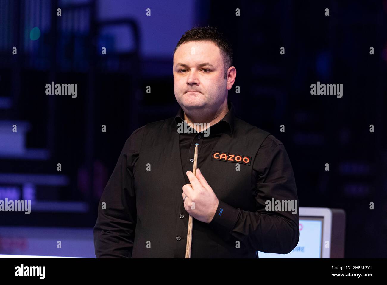 LONDON, UNITED KINGDOM. 11th Jan, 2022. Mark Selby v Stephen Maguire during day 3 of the 2022 Cazoo Master at Alexandra Palace on Tuesday, January 11, 2022 in LONDON ENGLAND. Credit: Taka G Wu/Alamy Live News Stock Photo