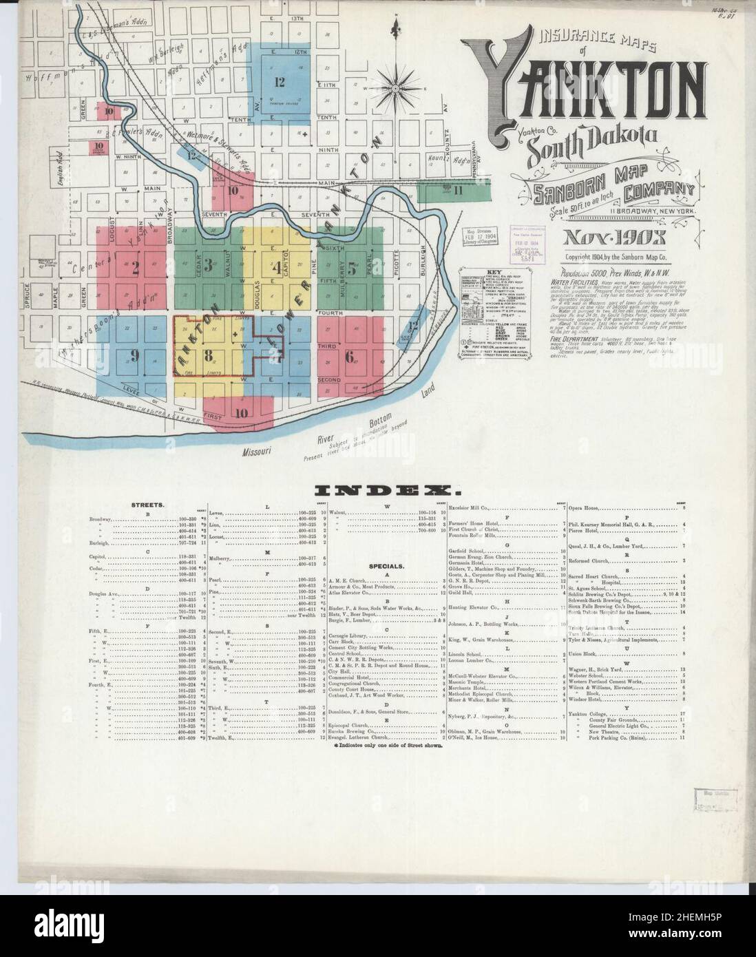 Map of yankton hires stock photography and images Alamy