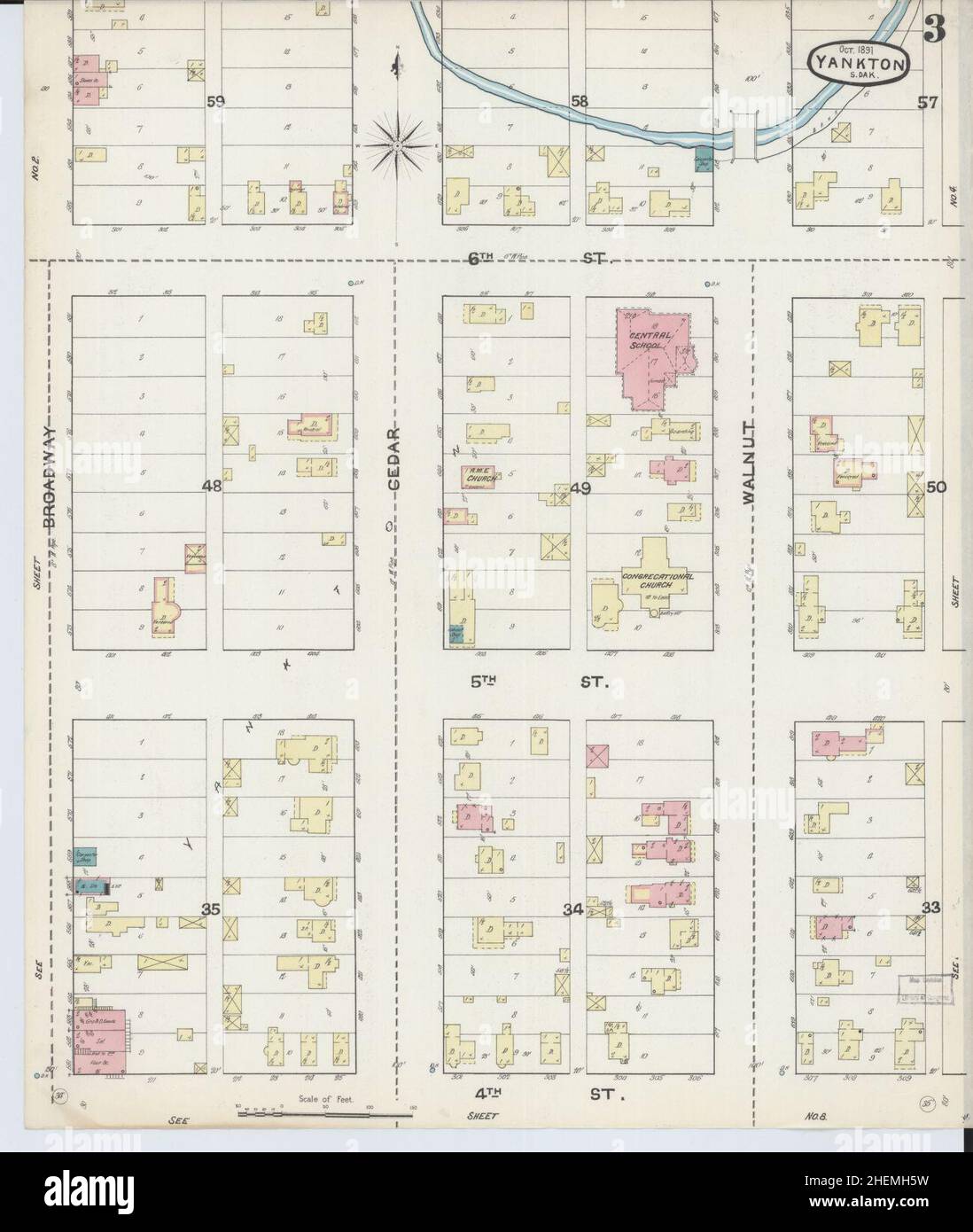 Map of yankton hires stock photography and images Alamy