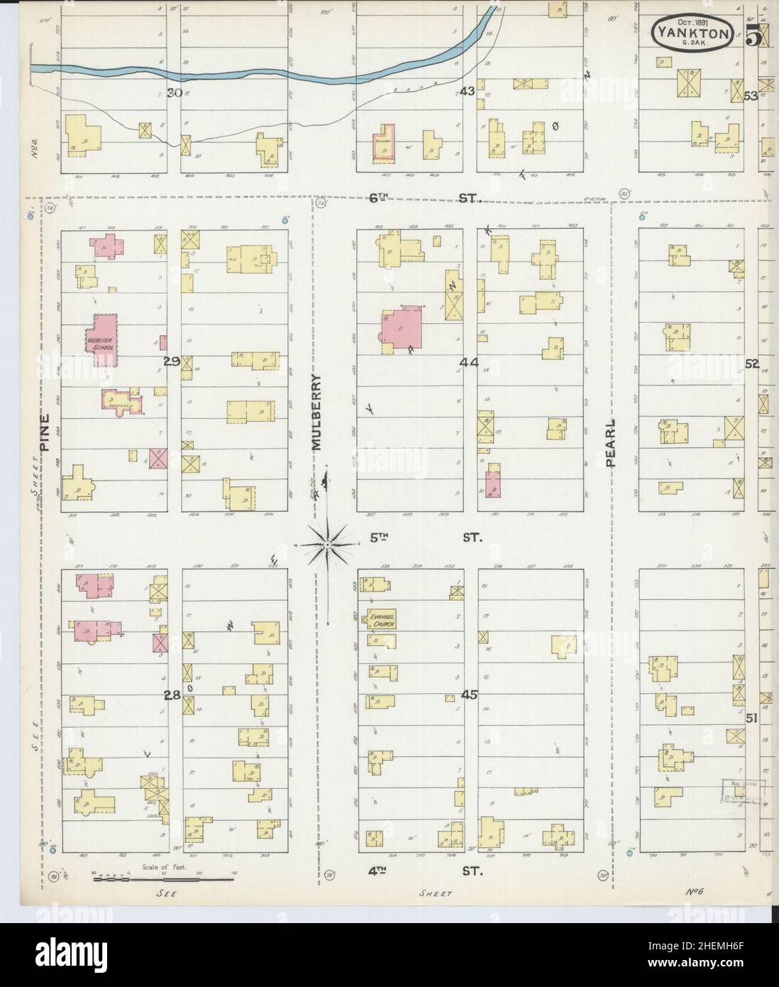 Yankton map hires stock photography and images Alamy
