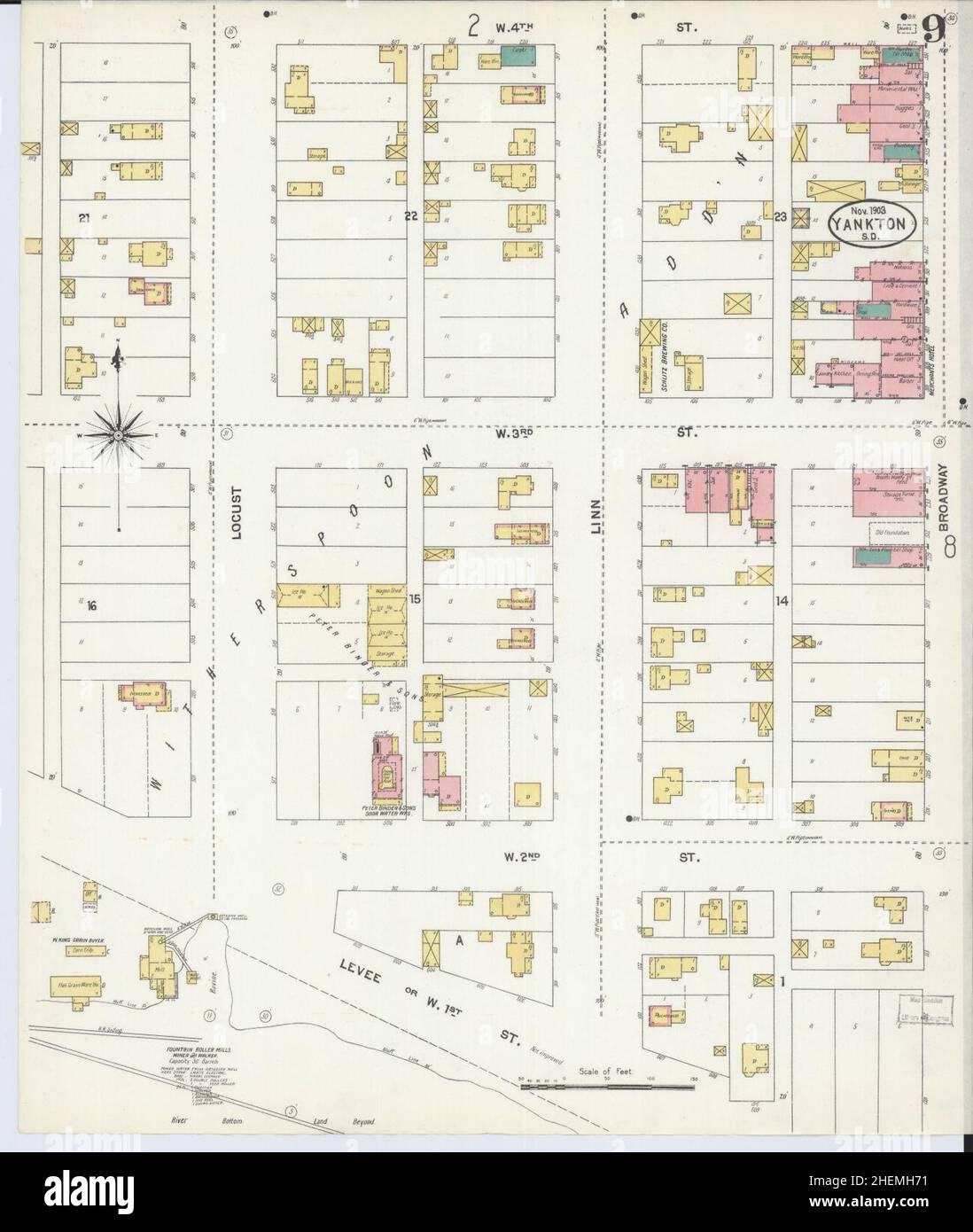 Yankton map hires stock photography and images Alamy