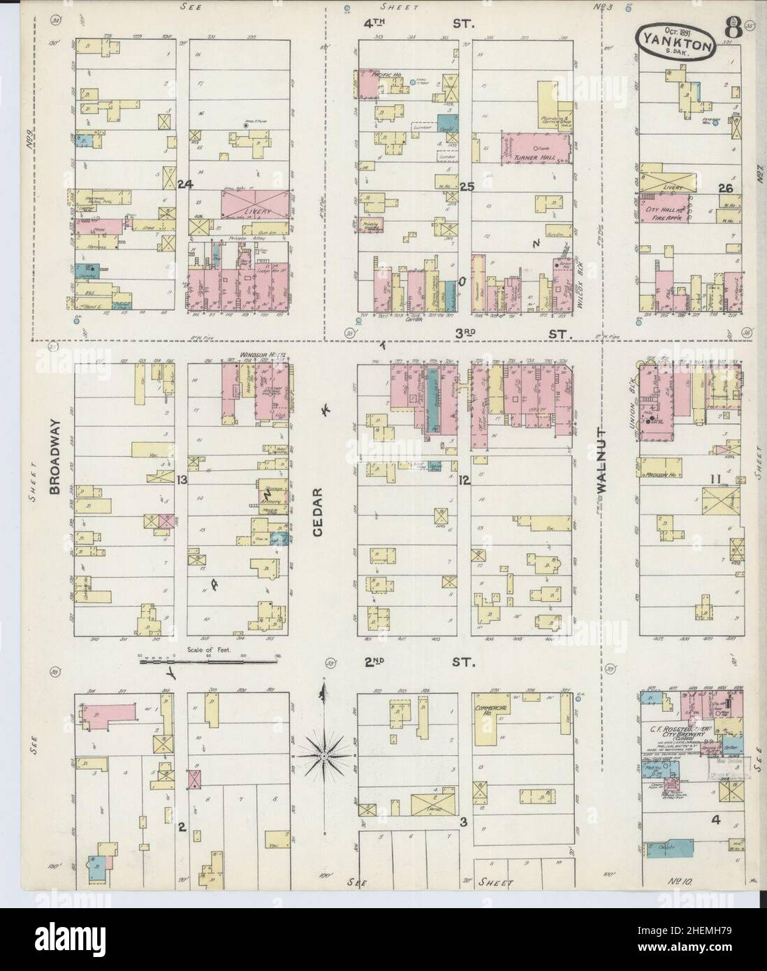 Map of yankton hires stock photography and images Alamy