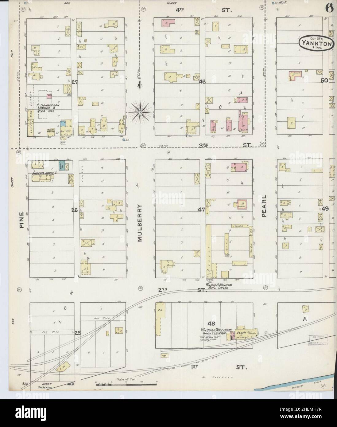 Yankton map hires stock photography and images Alamy
