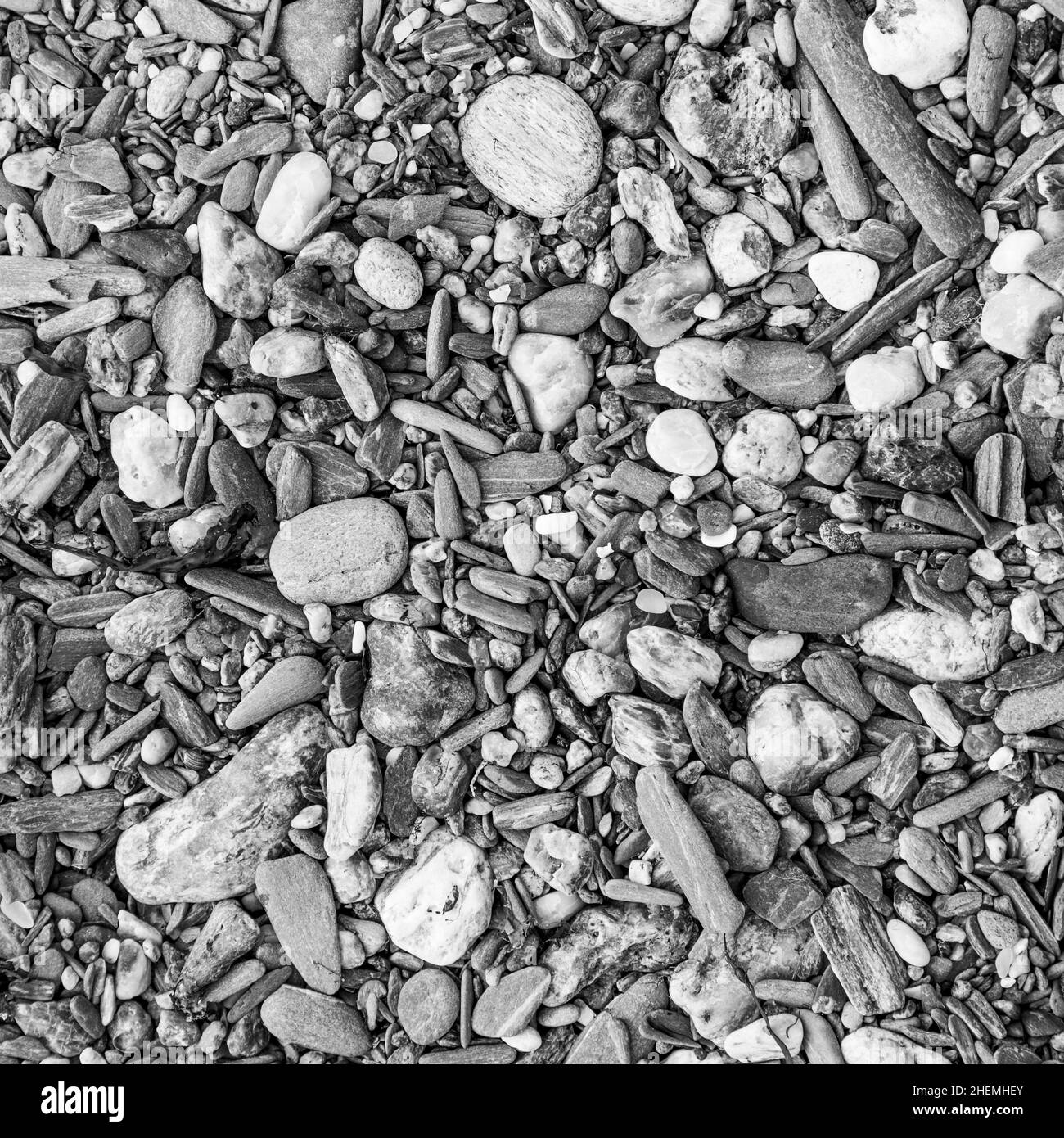 Small round stones Black and White Stock Photos & Images - Alamy