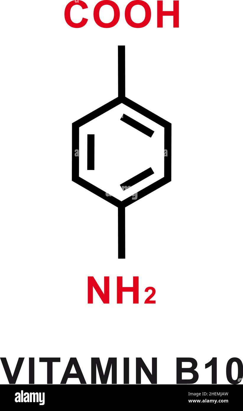 Vitamin B10 chemical formula. Vitamin B10 chemical molecular structure ...