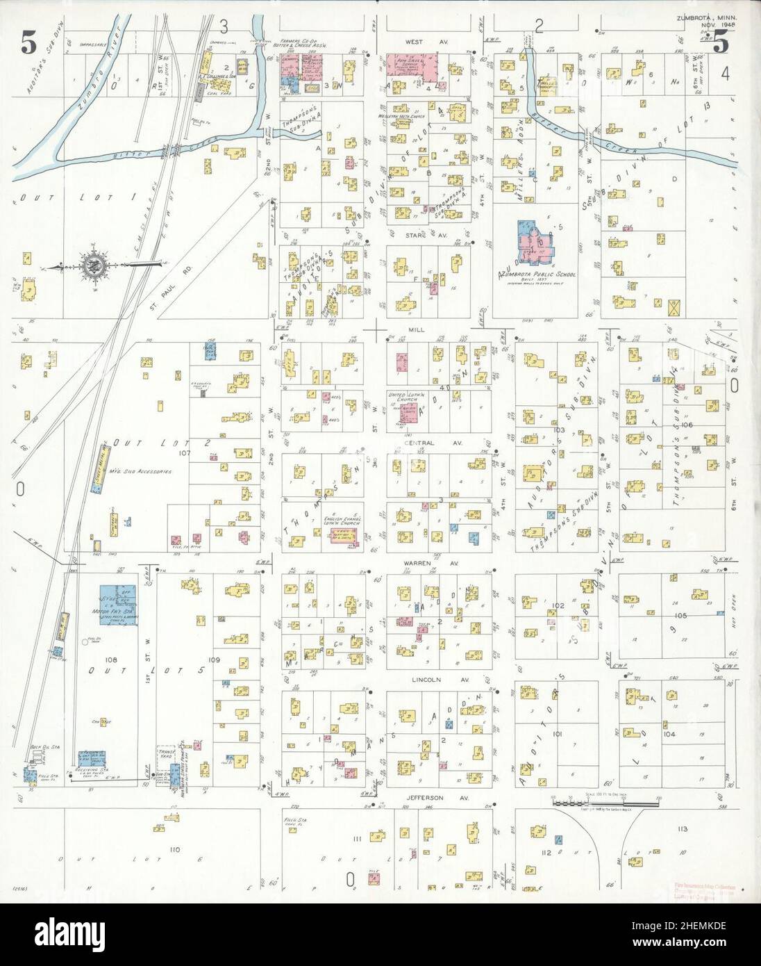 Sanborn Fire Insurance Map from Zumbrota, Goodhue County, Minnesota