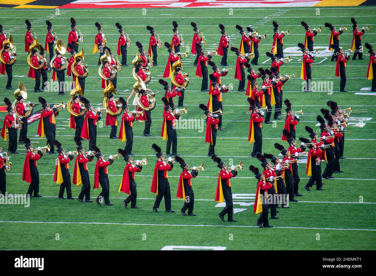 The University Of Maryland Marching Band Stock Photo Alamy The University Of Maryland Marching Band 2HEMKT1