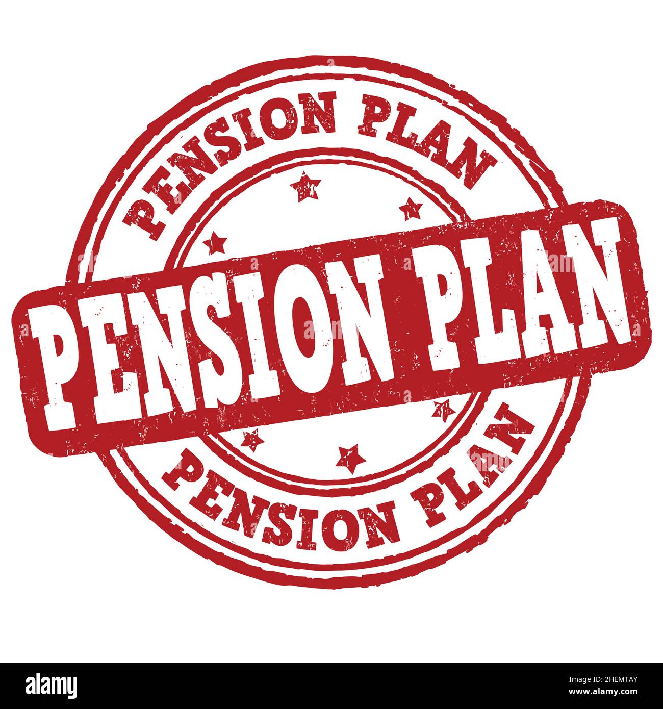 Pension plan grunge rubber stamp on white background, vector illustration Stock Vector
