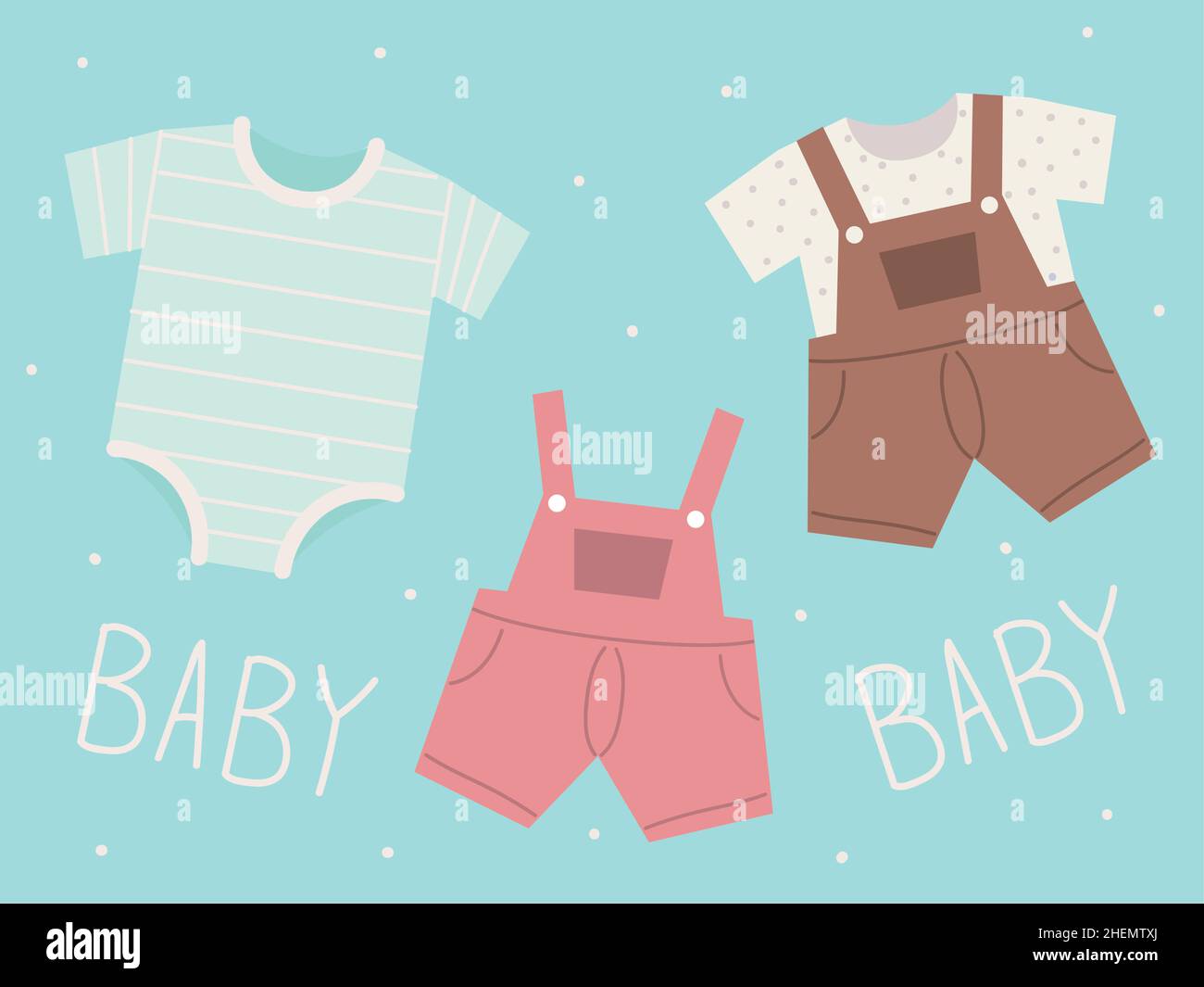 baby clothes icons Stock Vector Image & Art - Alamy