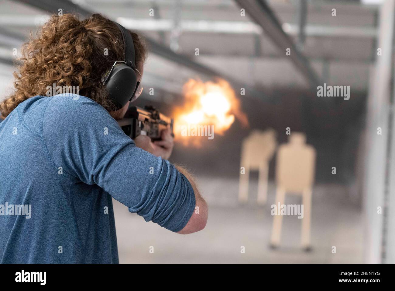 Austin, TX, USA. 23rd Oct, 2021. A Bitcoin club meets at The Range, an  indoor shooting venue in south Austin, for a Saturday event where members  shot hundreds of rounds at the