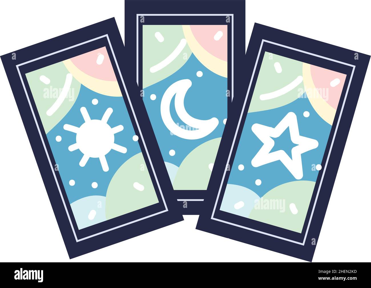 tarot cards icon Stock Vector