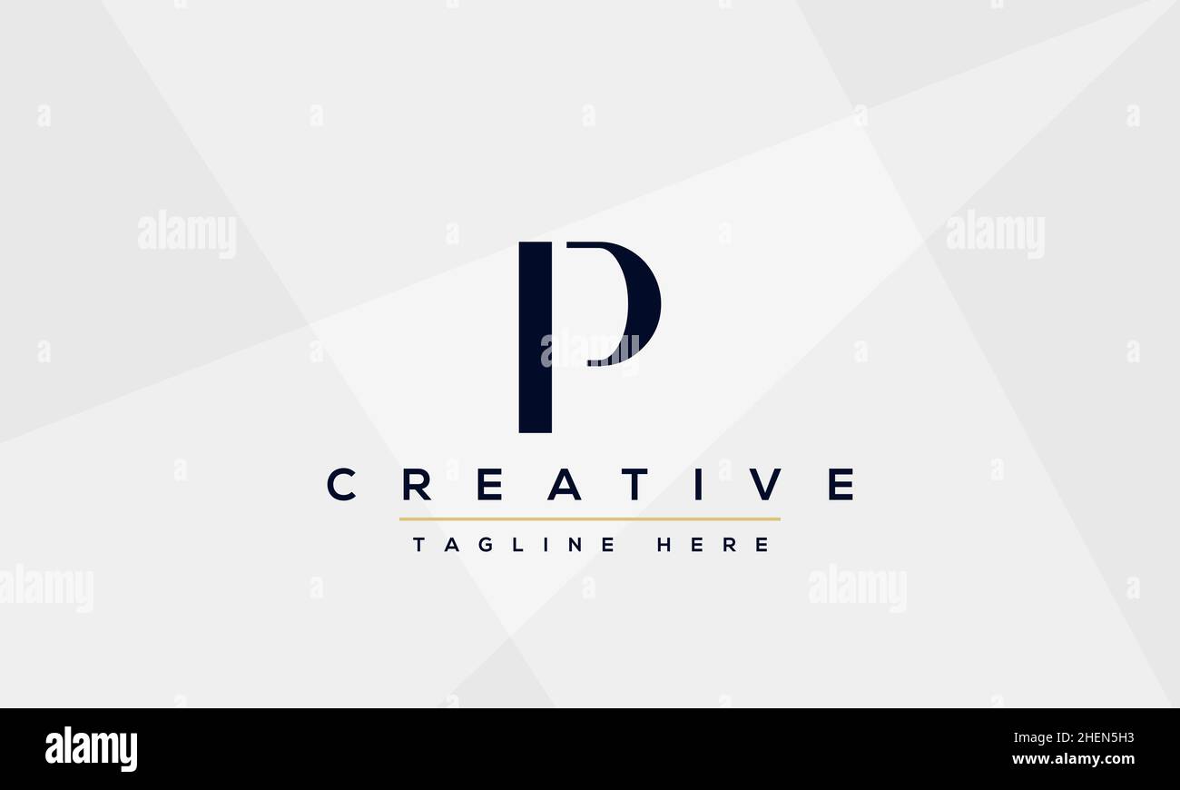 Modern elegant creative P Logo Design and template. PP icon initial Based Monogram and Letters in vector Stock Vector