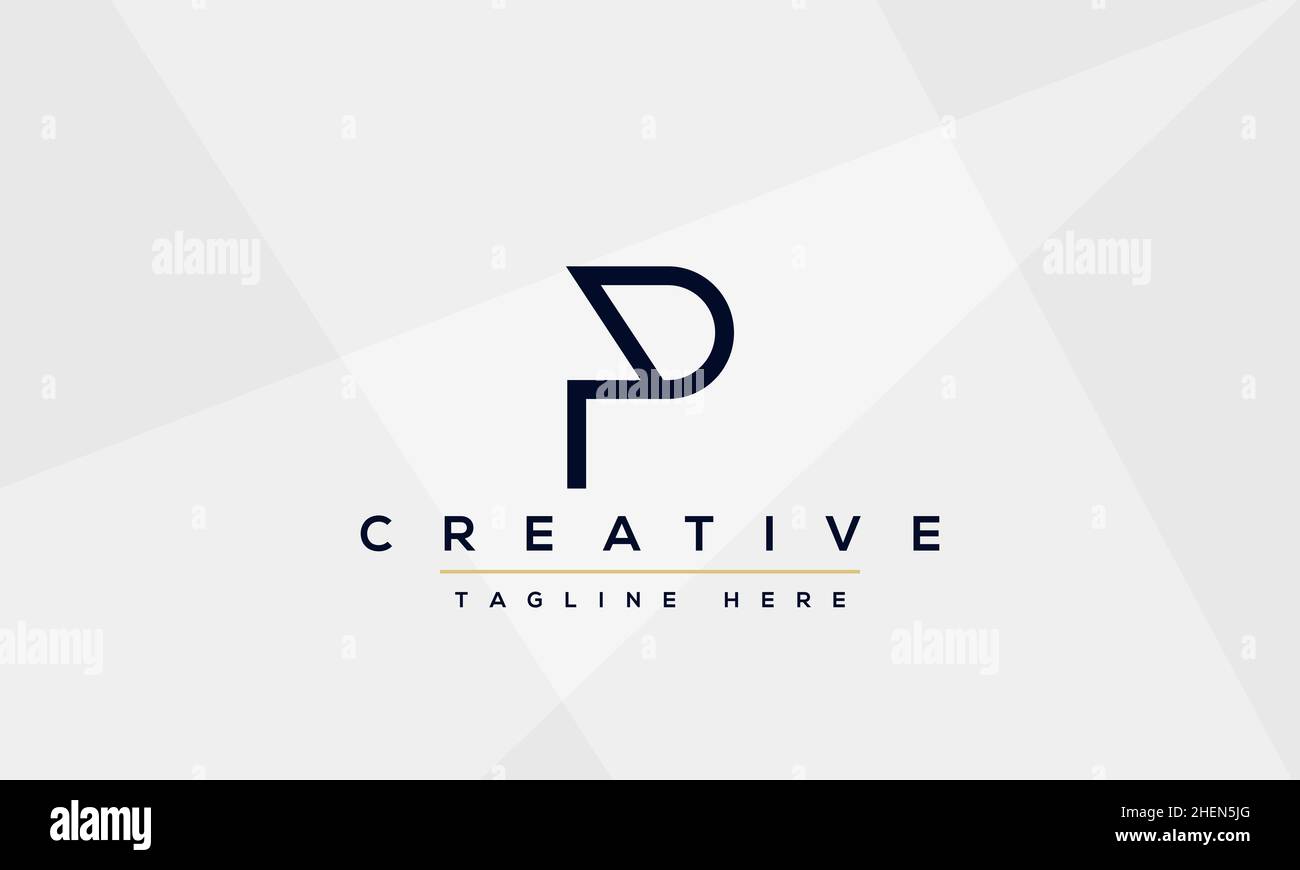 Modern elegant creative P Logo Design and template. PP icon initial Based Monogram and Letters in vector Stock Vector