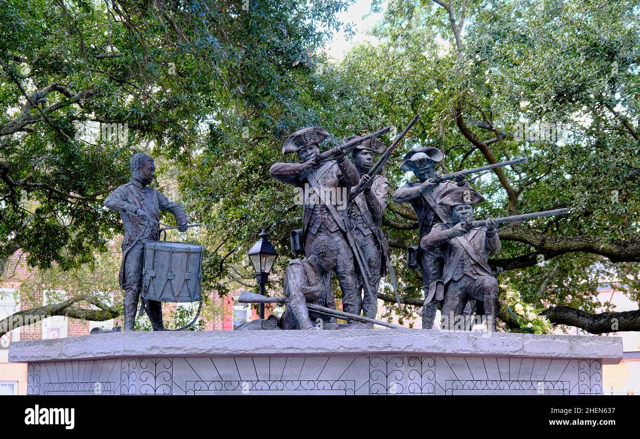 Memorial to Haitian Solders Who Fought in Revolution Stock Photo