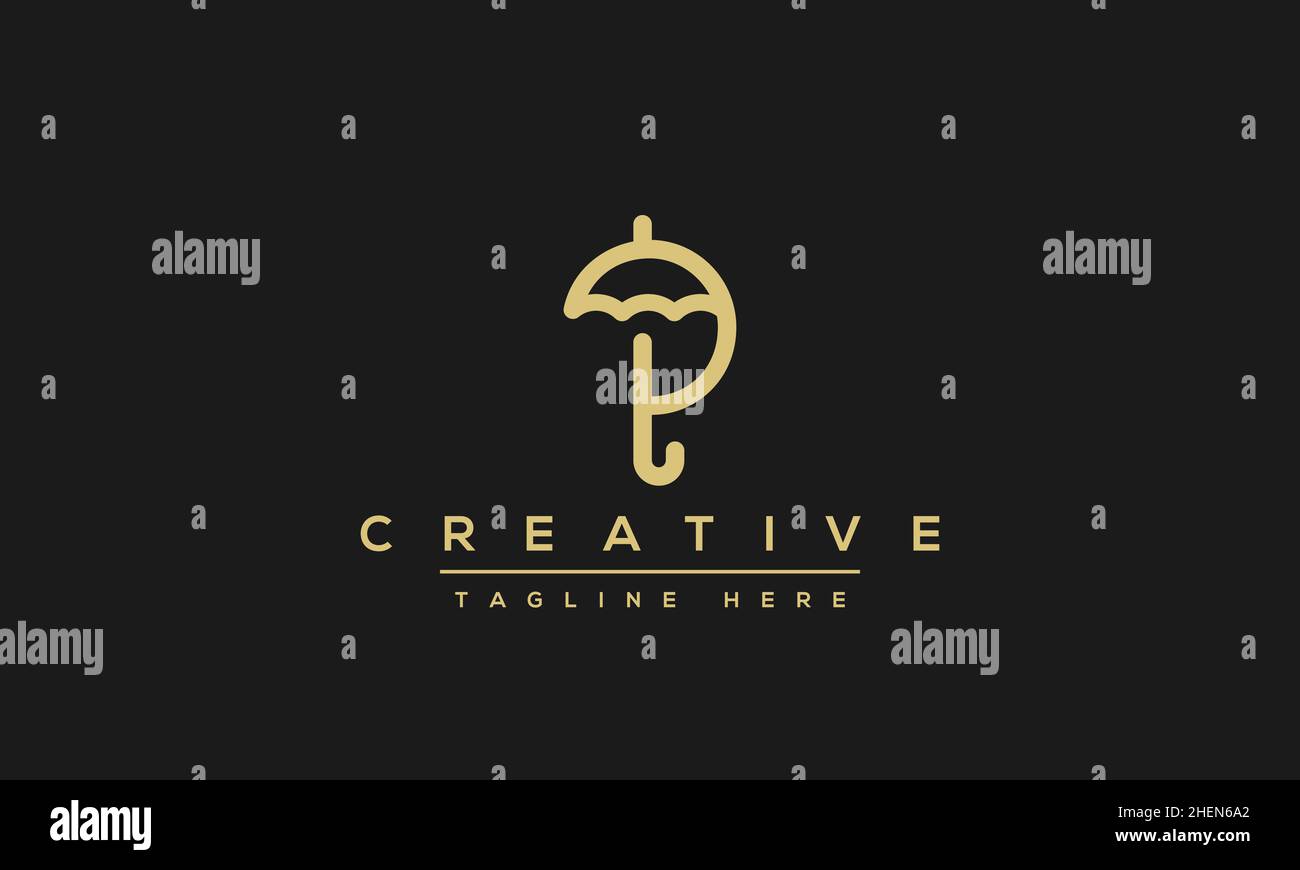 Modern elegant creative P Logo Design and template. PP icon initial Based Monogram and Letters in vector Stock Vector