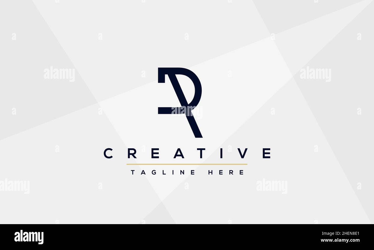 Abstract monogram letter R logo icon design. Minimalist R RR creative ...