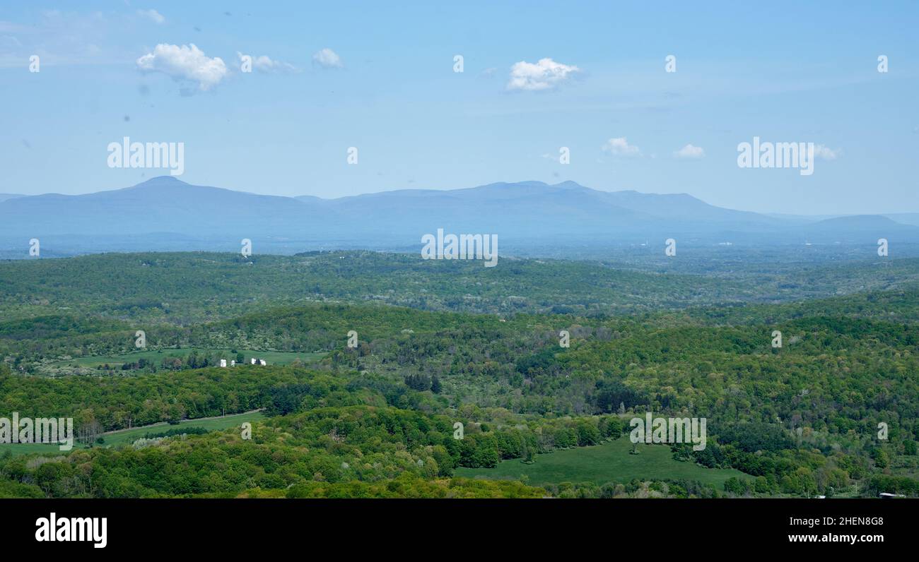 View towards the Catskills from the fire tower on Stissing Mountain