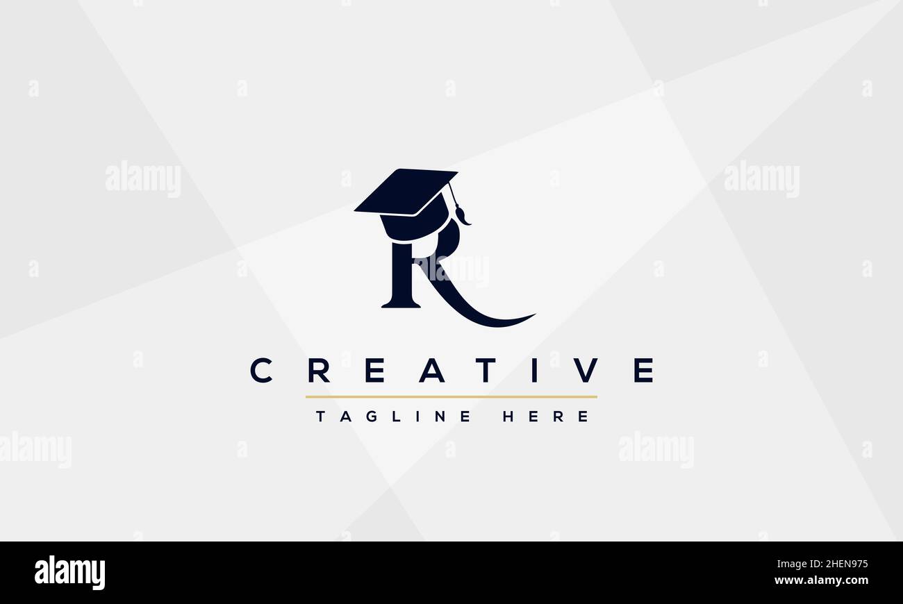 Abstract monogram letter R logo icon design. Minimalist R RR creative ...