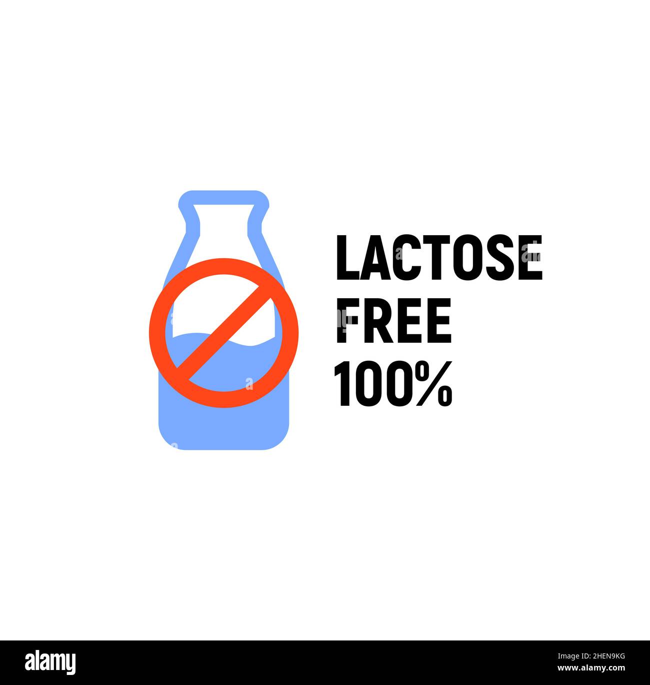 Lactose gluten free dairy icon. Milk dietary lactose free sign stamp or