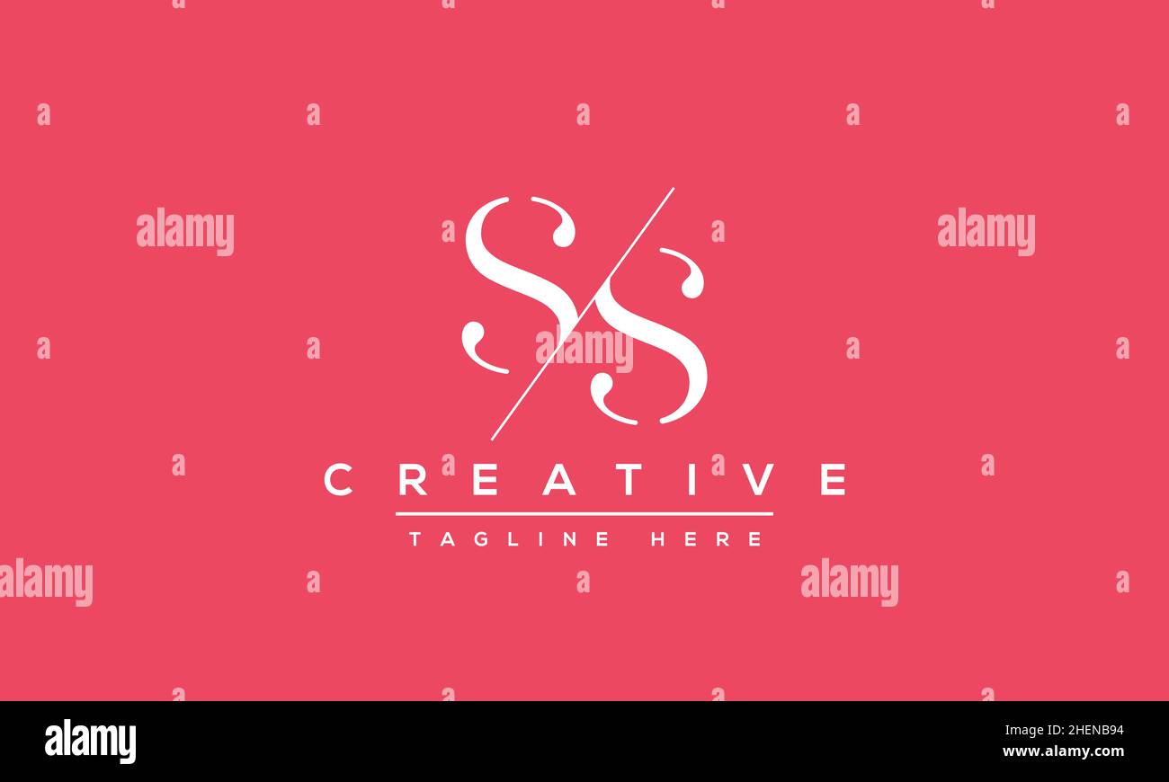Simple Elegant Letter S Logo Design. Modern minimalist S SS creative ...
