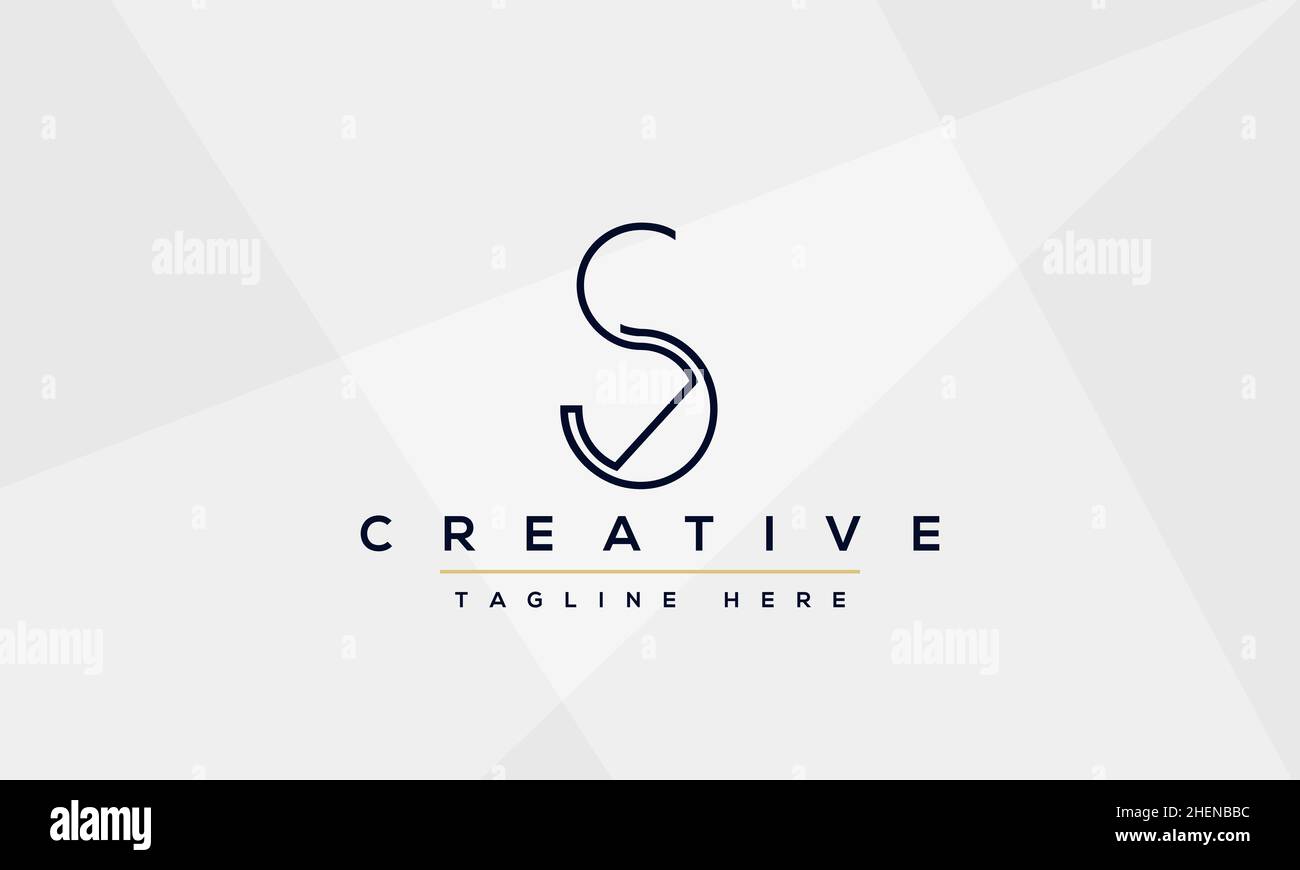 Simple Elegant Letter S Logo Design. Modern minimalist S SS creative ...