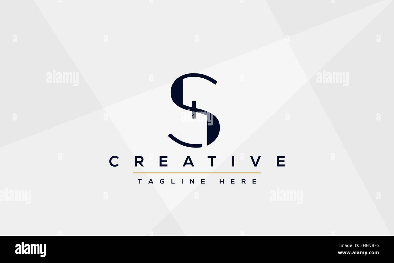 Simple Elegant Letter S Logo Design. Modern minimalist S SS creative ...