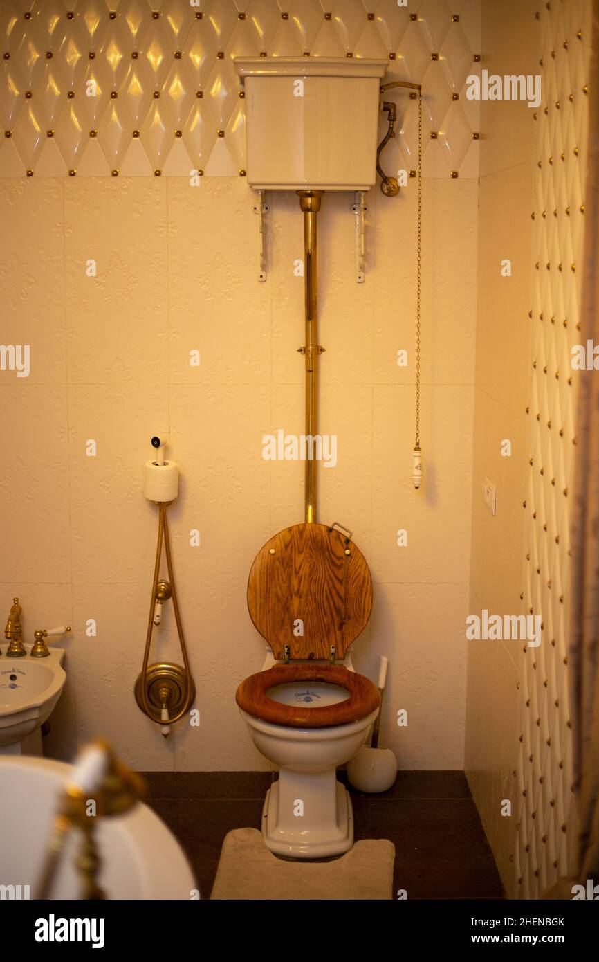 Modern bathroom with designer decoration Stock Photo