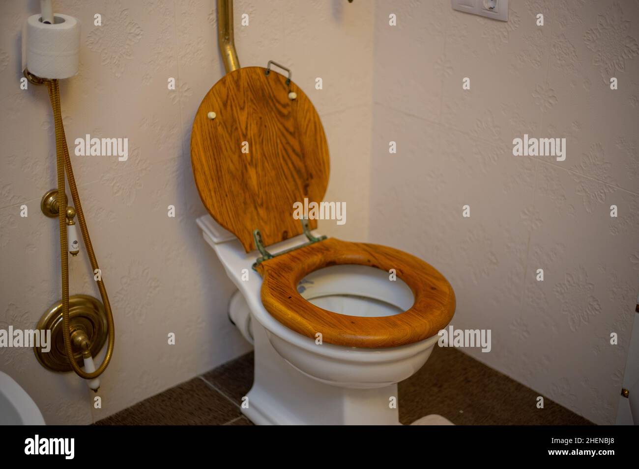 Modern bathroom with designer decoration Stock Photo