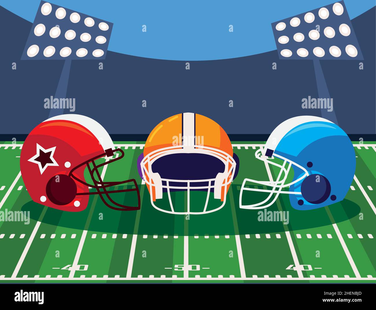 american football helmets Stock Vector Image & Art - Alamy